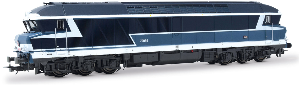HJ2622 SNCF, locomotive diesel CC 72084, livrée bleue avec logo « Carmillon », ép. V Diesel V: 1991 - 2006 – Image 3
