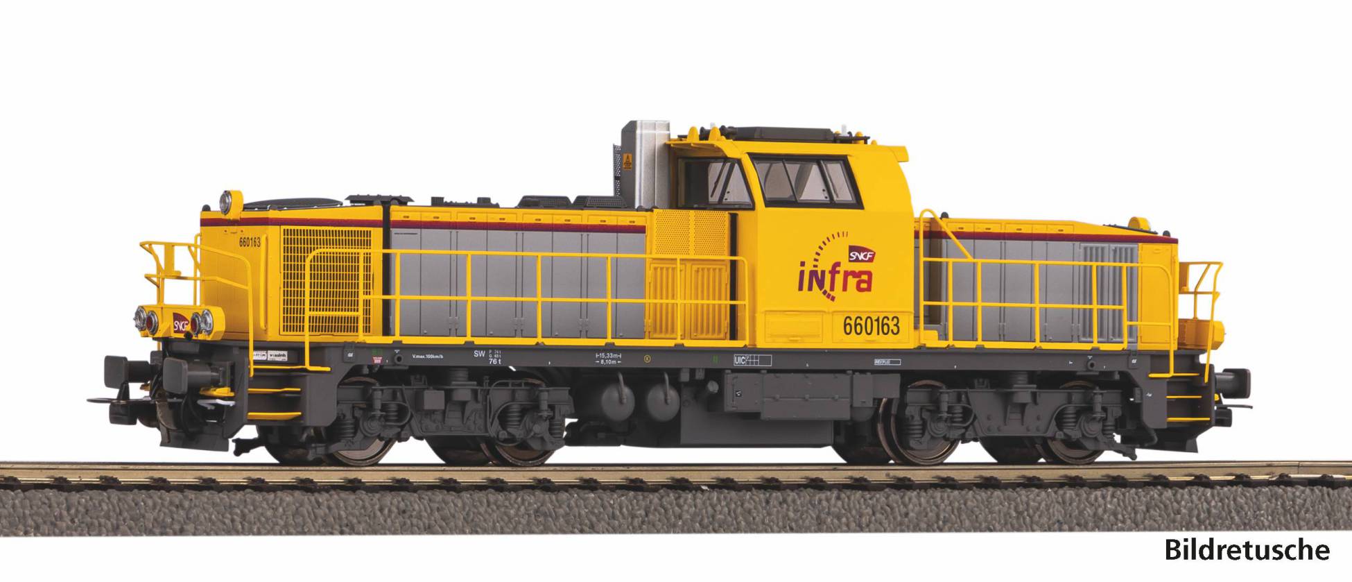 PIKO 96494- Loco. Diesel BB 660163 INFRA- HO- SNCF DCC SON- EP.VI 2R – Image 2