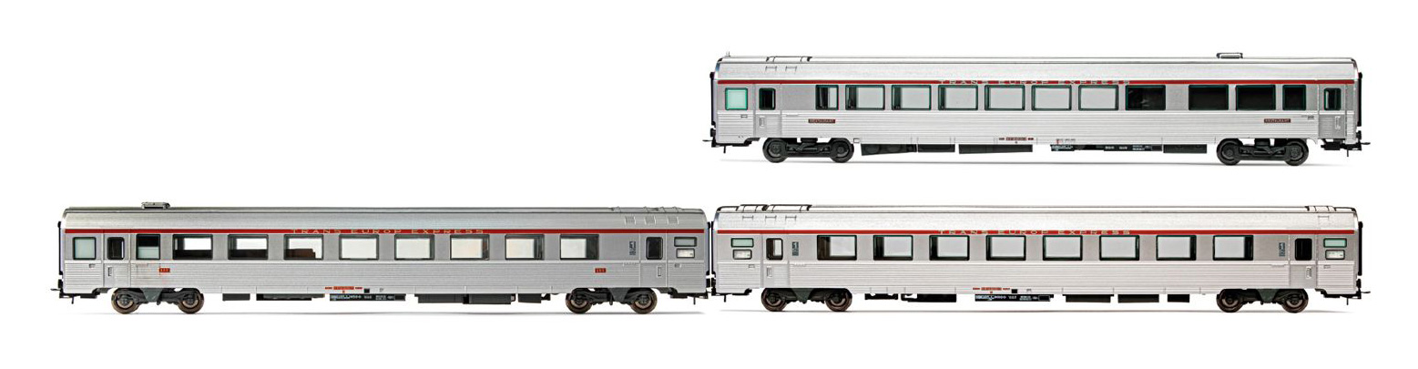 JOUEF HJ4197- Coffret de 3 voitures "EC Etoile du Nord" set 2/2- Ep. V - SNCF- NEUF