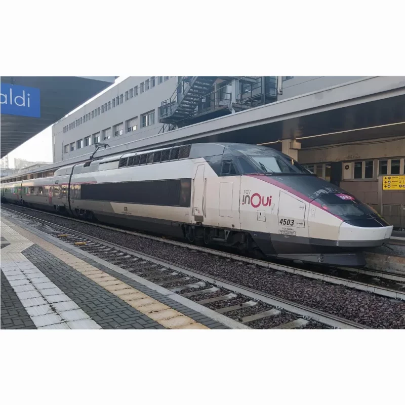 Coffret TGV 4 éléments InOui Réseau (variante tri-tension) "Milan - Turin - Lyon - Paris" - JOUEF HJ2382 -2R- HO 1/87 - EP. VI - 2R