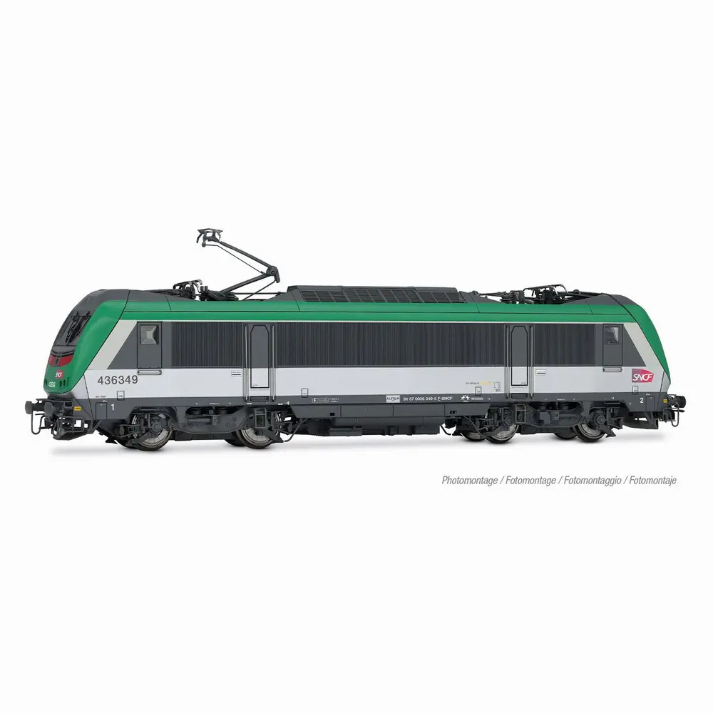 Jouef HJ2480, BB 36349, livrée « FRET », avec SCMT pour l’Italie, HO 1/87 - SNCF - Ep VI - 2R