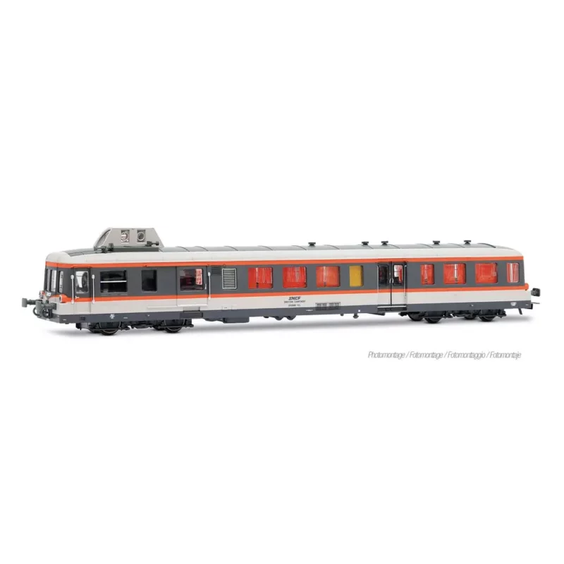 HJ2618 SNCF, autorail diesel "de tournée" X 3997 « Picasso », livrée grise/orange/blanche EP.IV