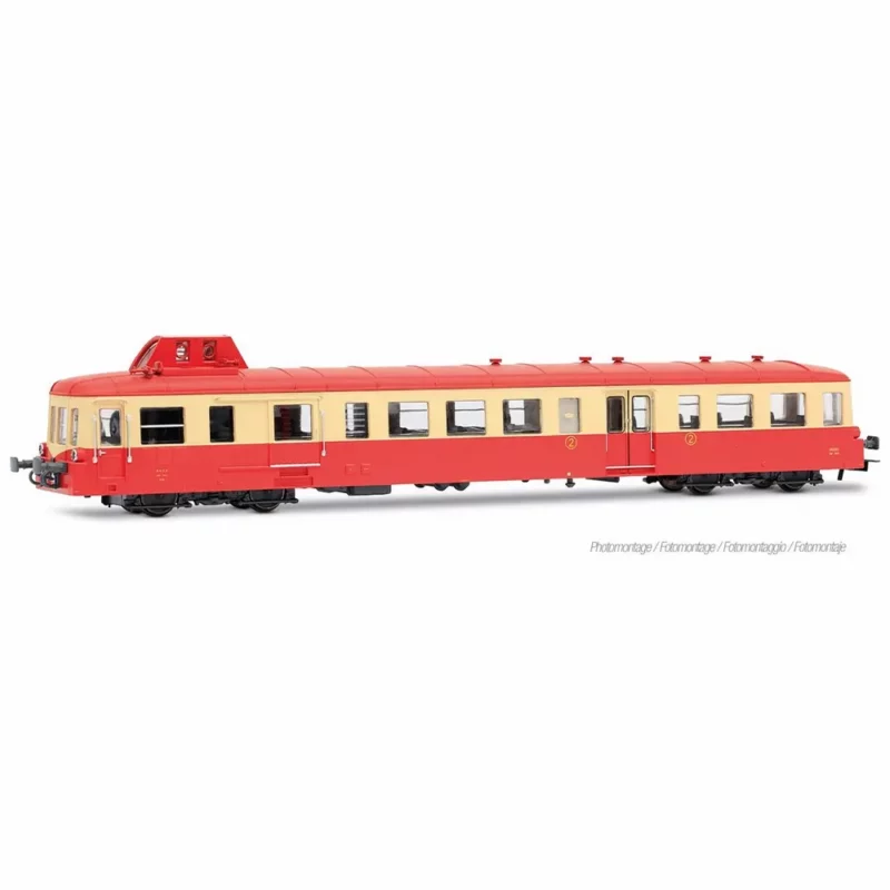 Jouef HJ2623-SNCF, autorail diésel-X3800 « Picasso », livrée rouge/crème, EP.IV