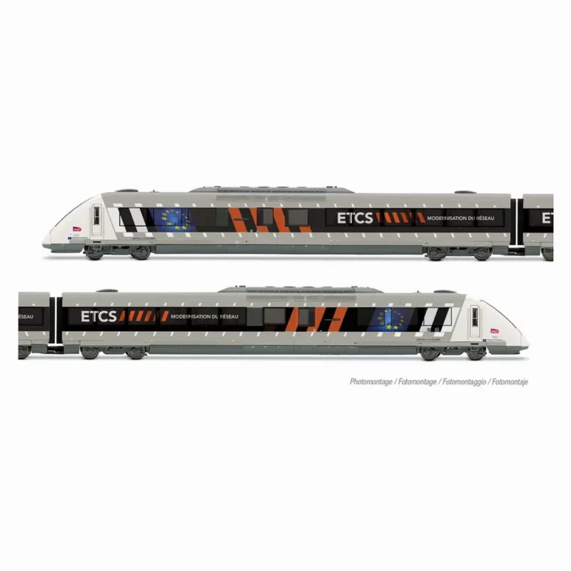 Jouef HJ2481S SNCF, autorail diesel bicaisse X 72500, véhicule d'essai ETCS, DCC SON, HO