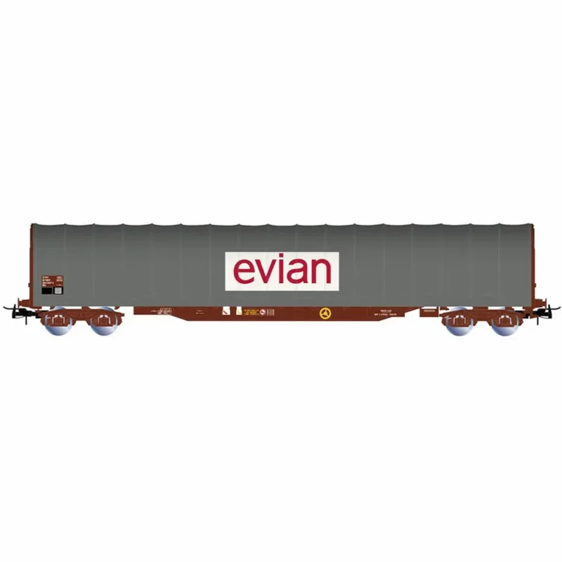 JOUEF HJ6333,  Wagon bâché à bogies type Rils, « EVIAN »,  Ep. IV-V, SNCF – HO