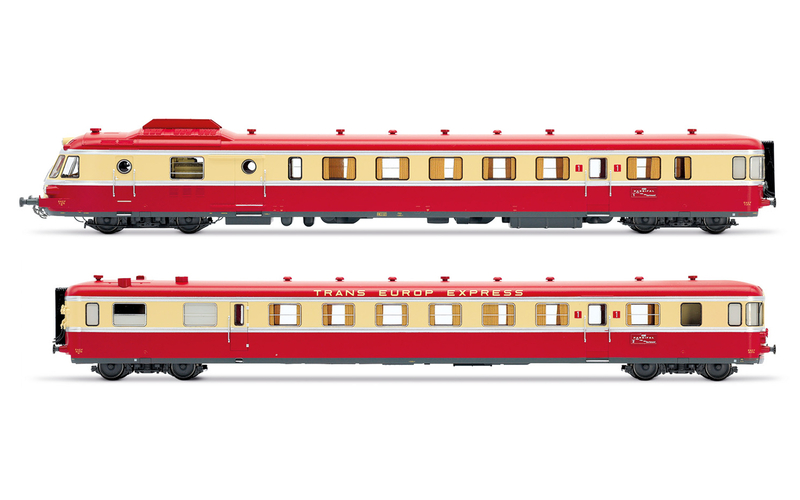 JOUEF HJ2461, Autorail Diesel RGP I avec Remorque "TEE", SNCF, HO, EP III, 2R, Analogique