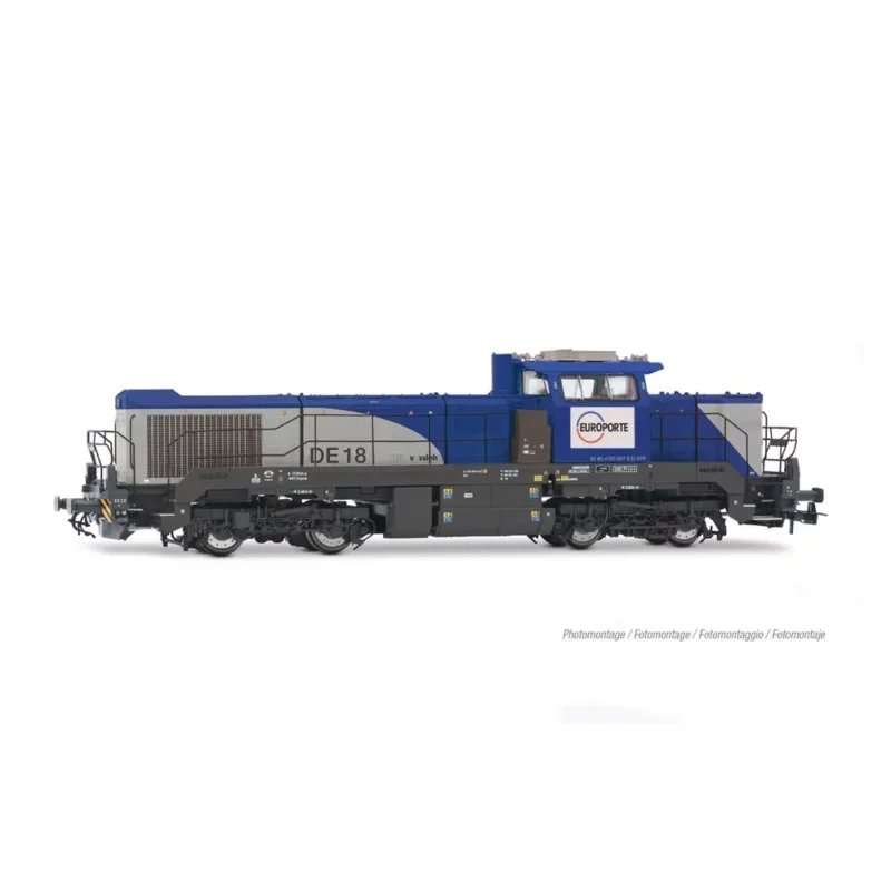 JOUEF HJ2471, Locomotive diesel Vossloh DE 18 "Europorte", HO, 2R, Analogique, Ep.VI